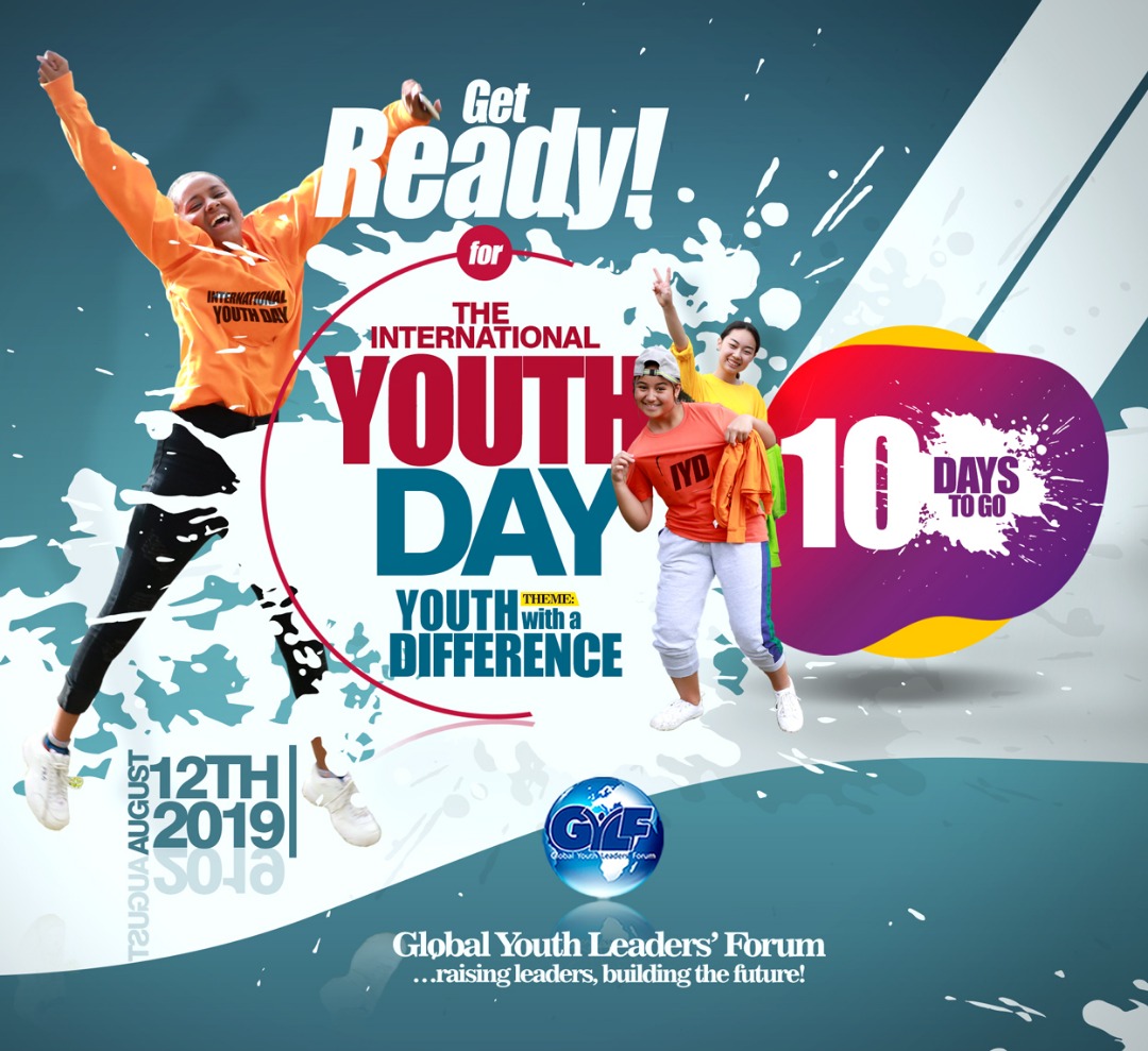 IT'S 10 DAYS TO THE INTERNATIONAL YOUTH DAY 2019