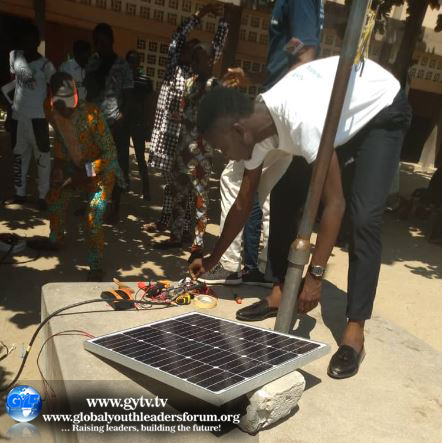 The GYLF partners with  Regnant Energy Solutions to train 500 youths on how to create solar panels in Benin Republic.