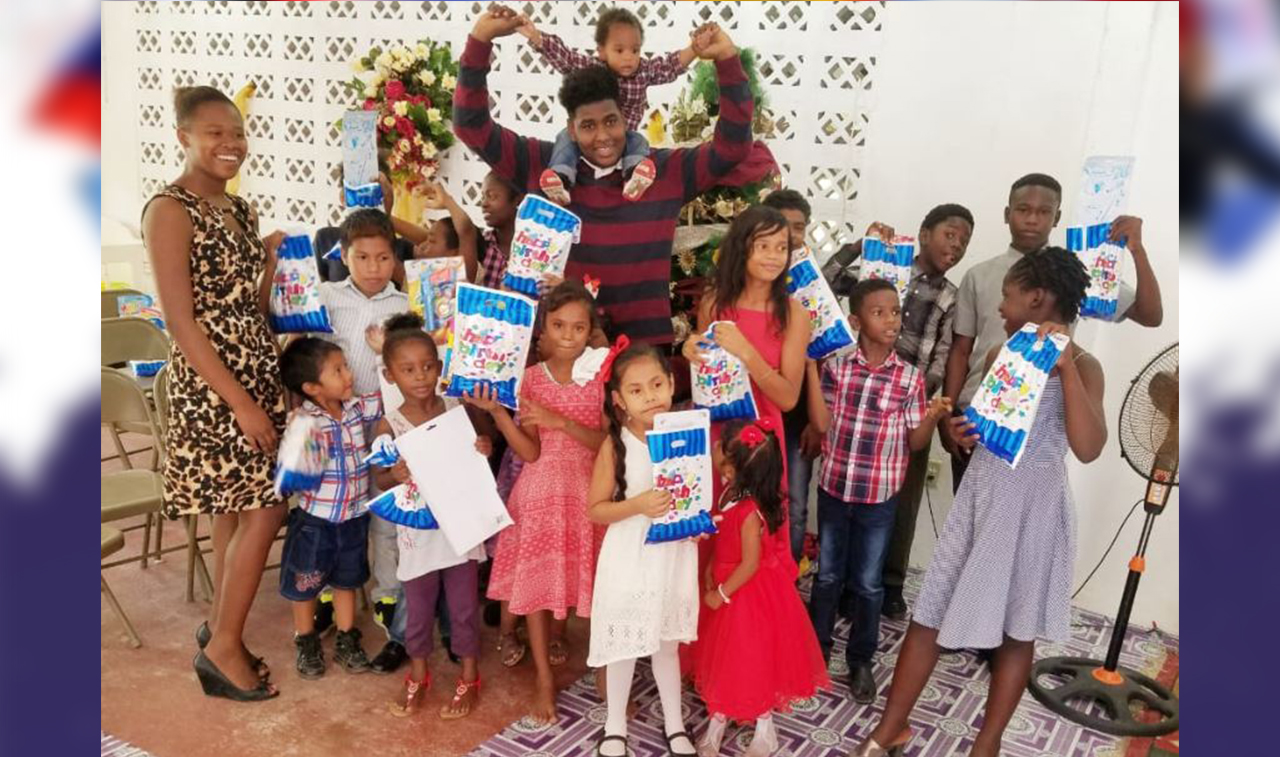 GYLF AMBASSADOR REACHED OUT TO INDIGENT  CHILDREN  IN GUYANA